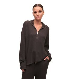 N:philanthropy Orly Pullover Chocolate Womens Small New Half Zip